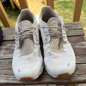 On Running women’s Cream and Tan Athletic Shoes